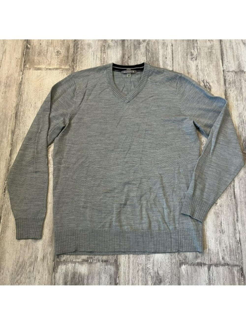 Smartwool Men's Sparwood V-Neck Merino Sweater, Light Gray Heather, Medium